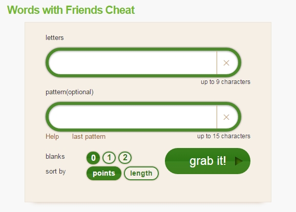 Words With Friends Cheat