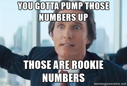 Rookie Numbers Meme